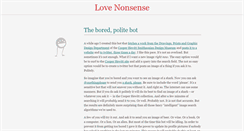 Desktop Screenshot of lovenonsense.com