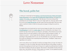 Tablet Screenshot of lovenonsense.com